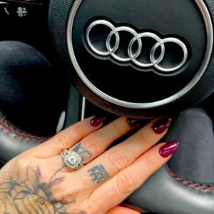 Vera wang love collection diamond engagement ring